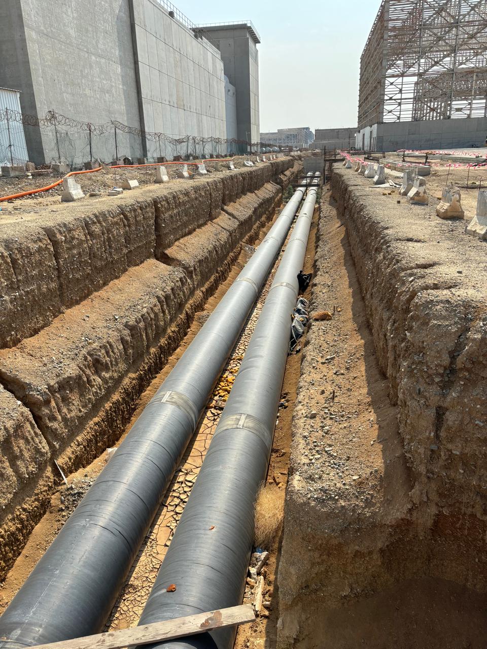 6.installation of preinsulated pipe(external)